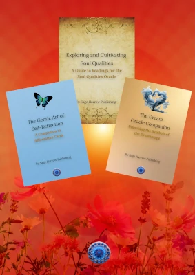 A cover of the books about for the deck of cards, Sage Harrow Publishing.