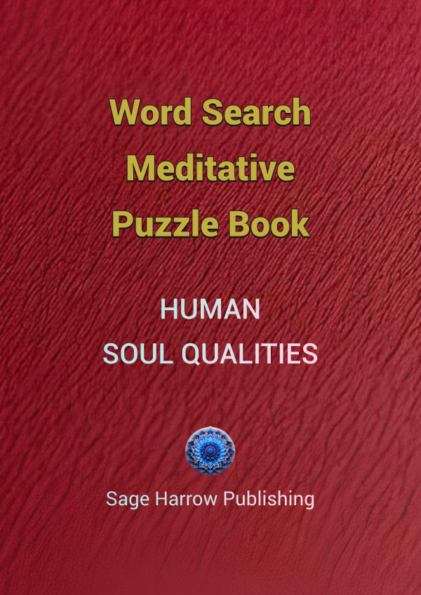 Word Search Meditative Puzzle Book of Human Soul Qualities